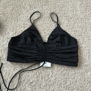 NWT forever 21 black crop top
